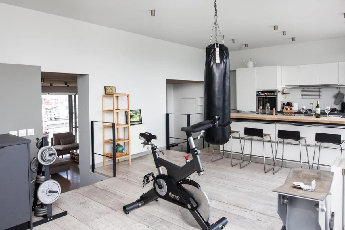 Penthouse With 360 View Of Athens And Private Gym Apartment Exterior photo