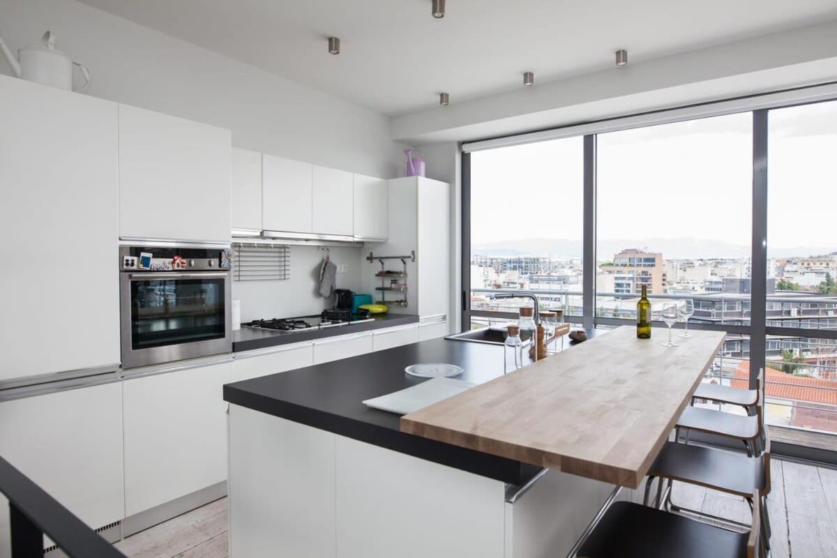 Penthouse With 360 View Of Athens And Private Gym Apartment Exterior photo