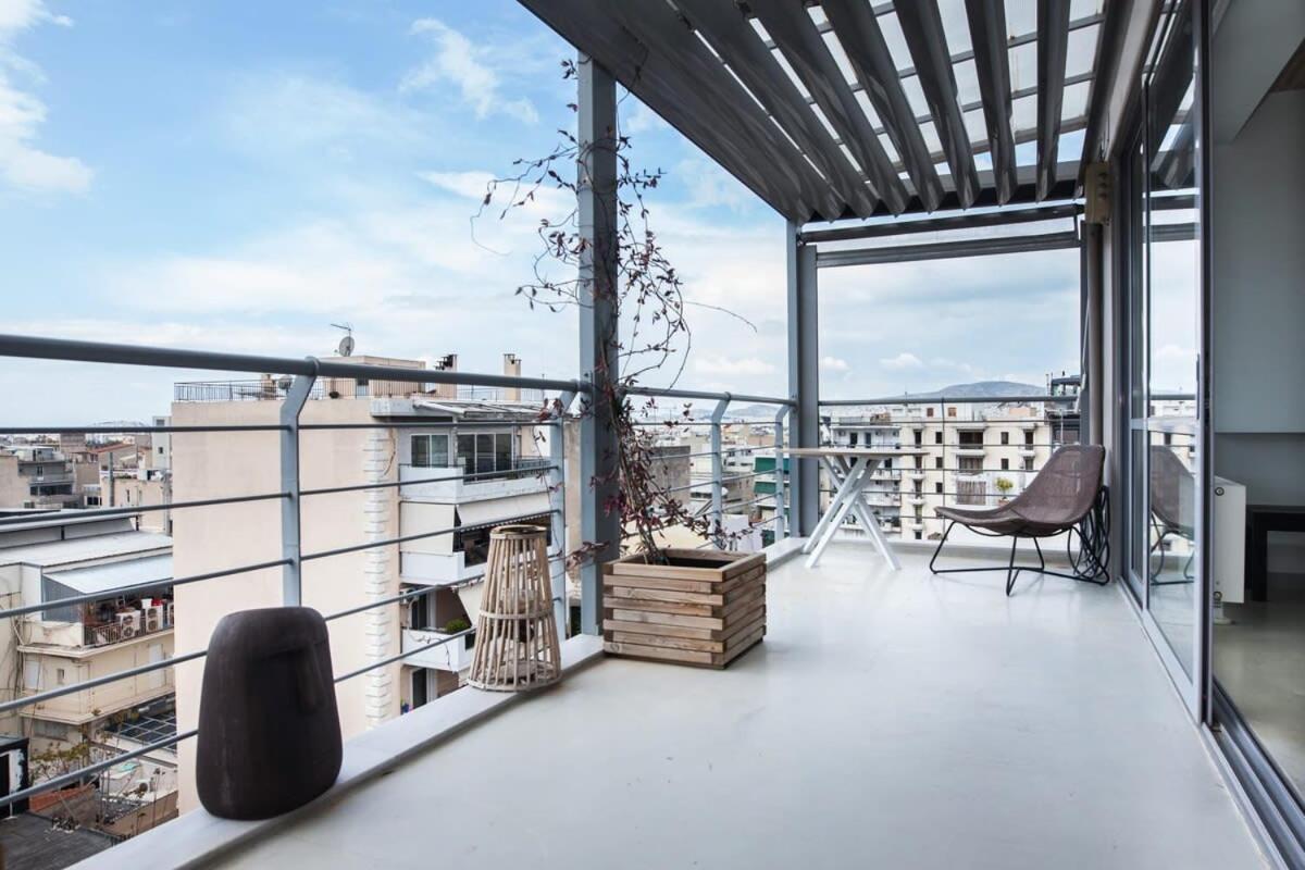 Penthouse With 360 View Of Athens And Private Gym Apartment Exterior photo