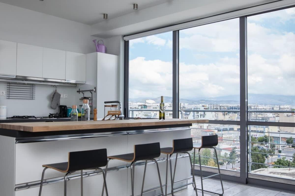 Penthouse With 360 View Of Athens And Private Gym Apartment Exterior photo