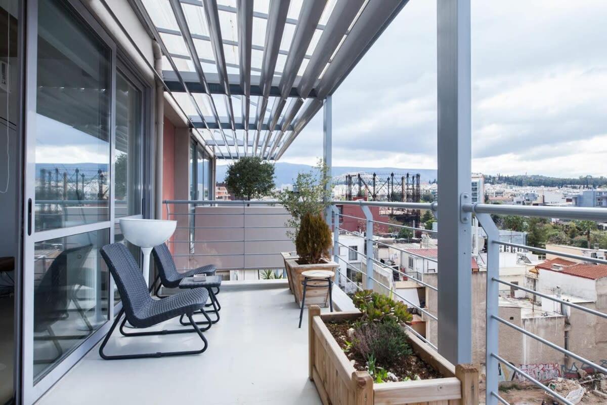 Penthouse With 360 View Of Athens And Private Gym Apartment Exterior photo