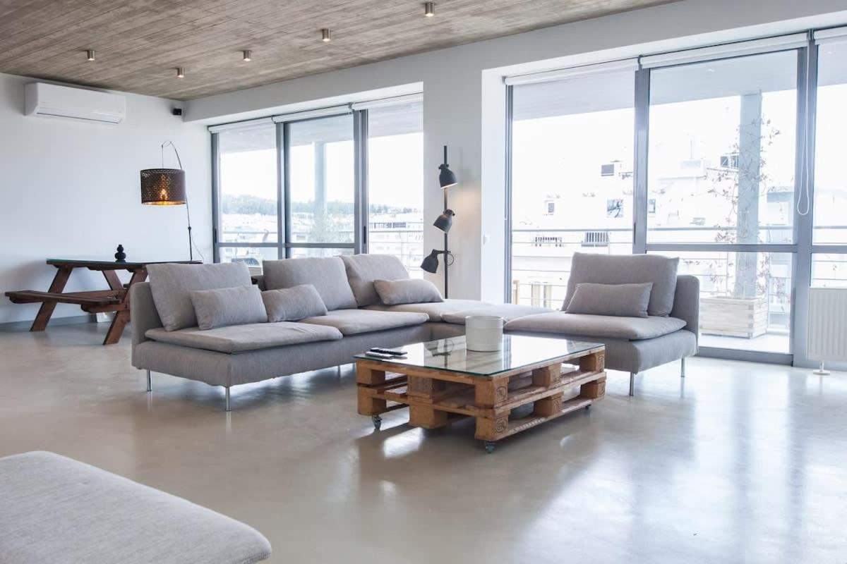 Penthouse With 360 View Of Athens And Private Gym Apartment Exterior photo